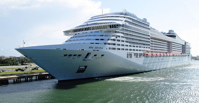 MS MSC Divina at Port Canaveral in 2016