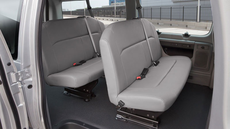 Inside a 12 Passenger Van